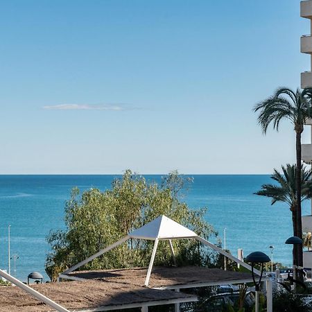 Seaview Beachfront Studio With Aqua Park & Balcony Benalmádena Extérieur photo